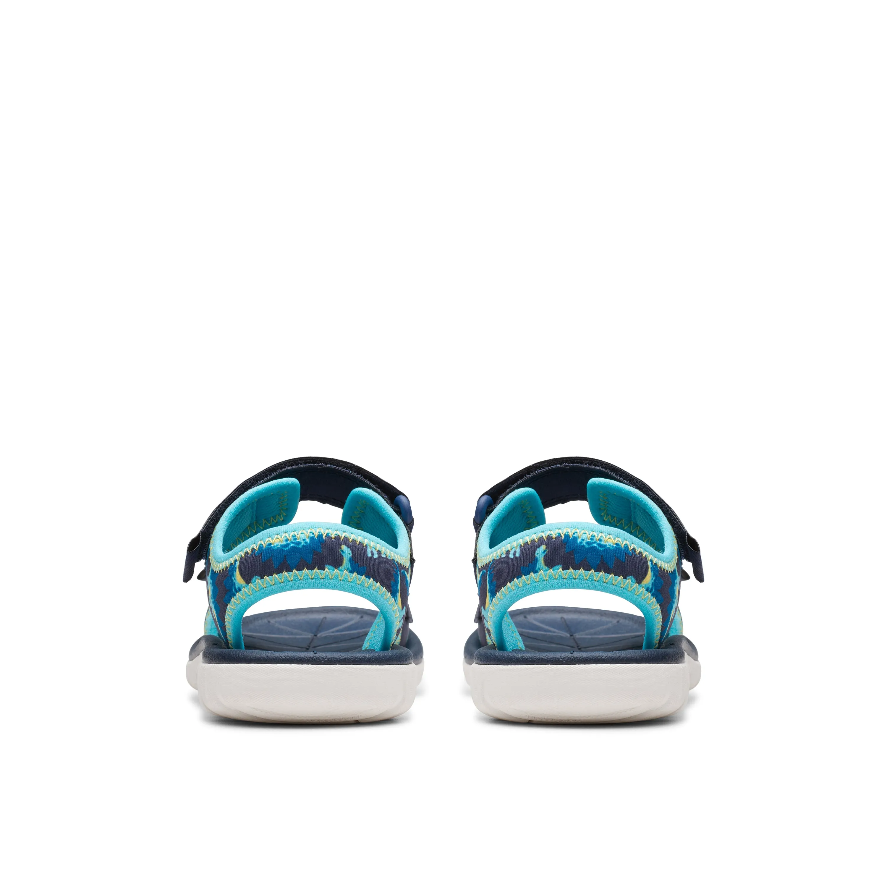 Clarks Surfing Tide K Boys Navy Dinosaur Water Friendly Sandal